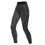 Dainese Women's Dry Pants Lady Base Layer Bottom, Black/Blue, L/XL