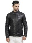 SELROV MEN LEATHER JACKET|| BLACK PURE LEATHER JACKET || PURE LEATHER JACKET || LEATHER JACKET FOR WINTER-SIZE-M