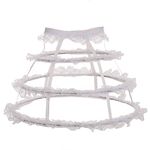 GRACEART Vintage Petticoat Underskirt Nylon Lace Crinoline (02)(Size: One Size)