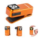 OLIGHT Oclip Pro 500 Lumens 3 Light Sources Clip on Torch, USB Rechargeable EDC Lights with Magnetic Base, Compact LED Flashlight for Working, Cycling, Running, and Safety Warning (Orange)