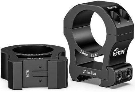 CVLIFE 7075 Aluminum 30mm Scope Rings, Precision High Profile Rifle Scope Mount Compatible with Picatinny and More Rails - 2 Pieces