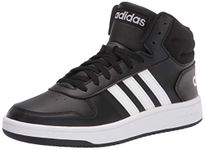 Adidas,Mens,Hoops 2.0 Mid,Black/White/White,10