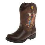 Disney Pixar Toy Story Woody Kid's Cowboy Western Boots (Toddler-Little kid), Woddy Brown, 10 US Toddler