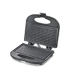 Prestige PGFSP - Spatter Coated Non-stick Sandwich Toasters With fixed Grill Plate, Black