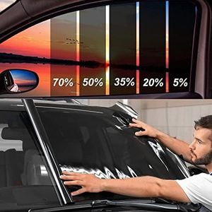 TOYOCO Car Window Tint Window Privacy Film, Car Shade Front Windshield, Heat & UV Block and Scratch Resistant, Blackout Window Film Auto Car Windshield Sun Shade Roll