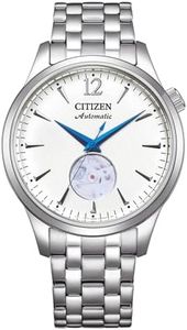 CITIZEN NH9131-73A Men's Analogue Automatic Watch with Stainless Steel Strap, White, Einheitsgröße, Bracelet