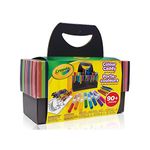 Crayola Canada Colour Caddy, Art Supplies Kids, Travel Art Set, 90+ Pieces, Holiday Kids, Age4,5, 6, 7, 8, 9, Back to school, School supplies, Gifting