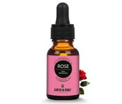 Earth N Pure Rose Essential Oil for Skin & Aromatherapy – 100% Pure Premium Rose Oil for Face Glow & Hydration (Gulab Oil) – Natural Essential Oil for Diffuser – 15ml