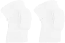 PATIKIL Medium Protective Knee Pads, 2 Pcs Anti-Slip Padded Sponge Knee Brace Support Breathable Knee Sleeve for Dance Skating Football Basketball Volleyball Protector, White