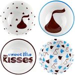 Godinger Dessert Bowl, Candy Bowl, Chocolate Bowl, Hershey Kiss Theme, 4.5in Set of 4