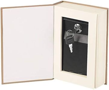Xcase Piccole cassaforti per contanti e assegni - Prenota al sicuro: Cassaforte in acciaio a libro, travestito da guida turistica, pagine di libri reali (Nascondiglio, Scomparto segreto)