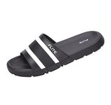 flite Men Slippers/Men's Slides/Men's Flip Flop/Daily Use Slide (BLACK, numeric_8)