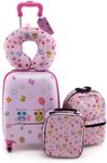 COSTWAY Kids Suitcase, 5 Pieces Lug