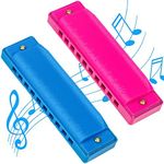 AMOR PRESENT 2PCS Plastic Harmonica