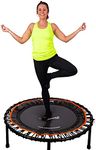 FIT Bounce PRO Canada Bungee Rebounder | Assembled | Half Folding | Silent & Beautifully Designed Professional Indoor Mini Trampoline for Adults & Kids | DVD Workouts, Storage Bag & Bounce Counter