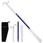 RMS 35.5 Inch Extra Long Shoe Horn Dressing Stick Aid Helper with Travel Bag