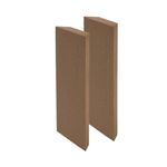 Timber Acoustics® Corner Bass Traps 2'x4'x5", Roxul Rockwool, NRC=0.90, [SET OF 2] (Camel)