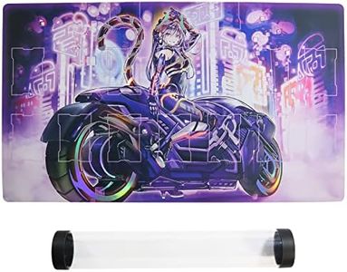 I:P Masquerena Foil Playmat Holographic Mat Gaming Competition Pad Mat for TCG CCG Trading Card Game Mat + Playmat Tube