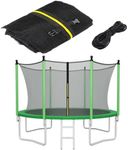 Synoratory Trampoline Net for 12 Ft Round Frame Trampoline, Weather-Resistant Breathable Replacement Enclosure Net with Adjustable Straps, Net Only