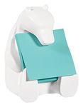 Post-It Pop-Up Note Dispenser for Post-It Note Pad, Bear Design, White Note Paper Dispenser (Bear Design, White, 50 Post-Its)., Blue,White, 3 in x 3 in