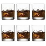 Crystal Whiskey Glasses Set of 6,Drinking 10oz Old Fashioned Glass for Scotch, Rum, Bourbon, Rocks Glass in Gift Box, Lowball Glasses for Men and Women Drinking Cocktails Dishwasher Safe Glassware