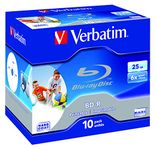 Verbatim 43713 25 GB 6X BD-R Inkjet JC (Pack of 10)