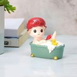 Ftoon Props Miniature Baby in Bath Tub, Table Decor, Garden Decor