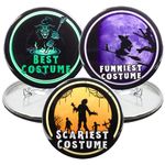 Halloween Party Costume Awards, Best, Funniest, and Scariest Prizes, 2.25 Inches, 2.25 Inches, Plastic, no gemstone