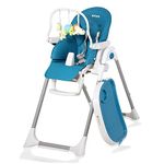 DOTMOM MagicFold High Chair for Baby, 5-Point Safety Harness, 7 Adjustable Heights, Multi-Level Recliner and Footrest, Storage Bag