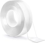 BNCHI 3CM*2MM*3M Nano Double Sided Tape Heavy Duty, Removable Transparent Strong Sticky Adhesive Mounting Tape for Carpet, Photos, Wall