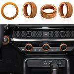 LOCOY Air Conditioning Knob Cover for (4Pcs, Orange)