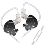 Yinyoo KZ ZSN PROX in Ear Earphones Balanced Armature Driver Hybrid Technology 1DD 1BA Earphone Earbuds Comfortable Ear Noise Cancelling Headphones for Cell Phone Android Women Men Girl (mic, Black)