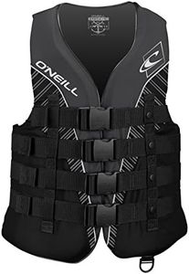 O'Neill Men's Superlite USCG Life Vest,Black/Black/Smoke/White,X-Large