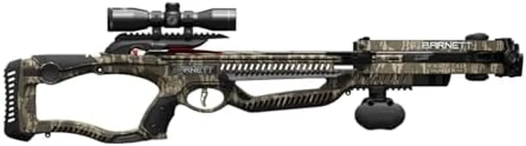 Barnett Whitetail Hunter Crossbow, with 4x32mm Multi-Reticle Scope, 2 Arrows, Lightweight Quiver, STR without Crank Device