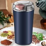 OTIFO Spice Grinder Portable -Electric Grain Mill Grinder Stainless Steel Dry Grain Spices Cereals Seasonings Coffee Bean Grinder Machine (Pack of 1) (Coffee Grinder)