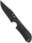 Spyderco Street Beat Fixed Blade Knife with 3.51" VG-10 Steel Black Blade and Premium Injection-Molded Polymer Sheath - PlainEdge - FB15PBBK