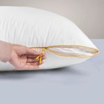 SleepyCat Microfiber Cloud Pillow with Adjustable Zipper 1-Piece (King Size, 32x20 inches), White