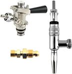 Partial Guinness Stout Conversion Kit - Chrome Faucet + U System Coupler + Tank Adapter