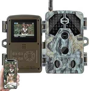 Trail Camera 64MP 2K Video Photo with 100ft Night Vision Motion Activated 0.1s Trigger Speed Waterproof for Home Security, Outdoor Wildlife Scouting
