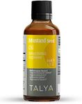 TALYA Herbal Pure Mustard Oil (Brassica nigra oleum) 100% Natural Pure Cold Pressed Oil 50ml (1.7 oz) Glass Bottle