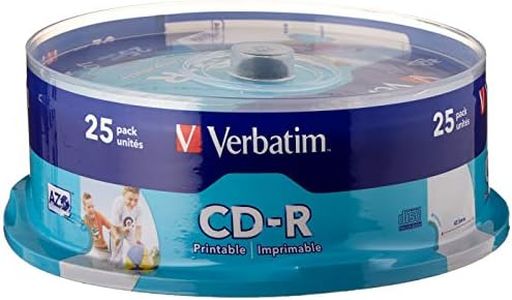 Verbatim CD-R 80MIN Datalife PLUS, Confezione da 25