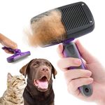 HomeEssentials Dog Comb Cat Hair Brush - Pet Grooming Brush for Dogs | Easy to Remove Loose Undercoat | Suitable for Pets with Long & Short Hair