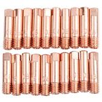 MIG Welder Tips, 20Pcs Copper 035 Welding Tips MIG Welding Tip MIG Torch Tips Kit for 15AK MIG MAG Welding Torch Consumables 0.8, 1.0mm (0.8)