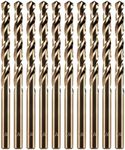 amoolo 1/4" Cobalt Drill Bit(10pcs)