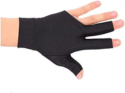 Akozon pool glove left hand Snooker Glove Left Hand Open Three Finger Spandex Glove Billiard Cue Pool Gloves Gant Billard