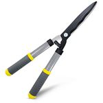 Colwelt Hedge Shears 53cm, Hedge Clippers for Trimming Borders, Boxwood, and Bushes, Hedge Gardening Shears with Carbon Steel Sharp Blades & Ergonomic Comfortable Handle