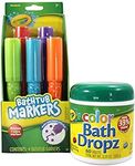 Crayola Bathtub Markers with Crayola Color Bath Drops 60 tablets