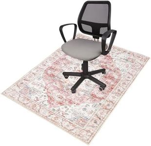 FUANGUI Office Chair Mat for Hardwood Floor/Tile Floor 36"x48", Desk Chair Mat for Rolling Chairs, Computer Gaming Chair Mat Office Rug Anti Slip, Non-Curve, Floor Protector for Home Office