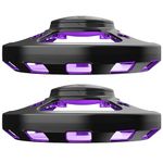 Flea Traps For Home, 2PCS 4 Modes Flea Trap Odorless Flea Silent Multifunctional Insect Trap Treat-ment for House with Light Bulbs Lightly Sticky Dome Flea Trap Flea Catcher Light Trap (Black)