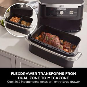 Ninja Foodi FlexDrawer Air Fryer 10.4L – Large Capacity Cooker